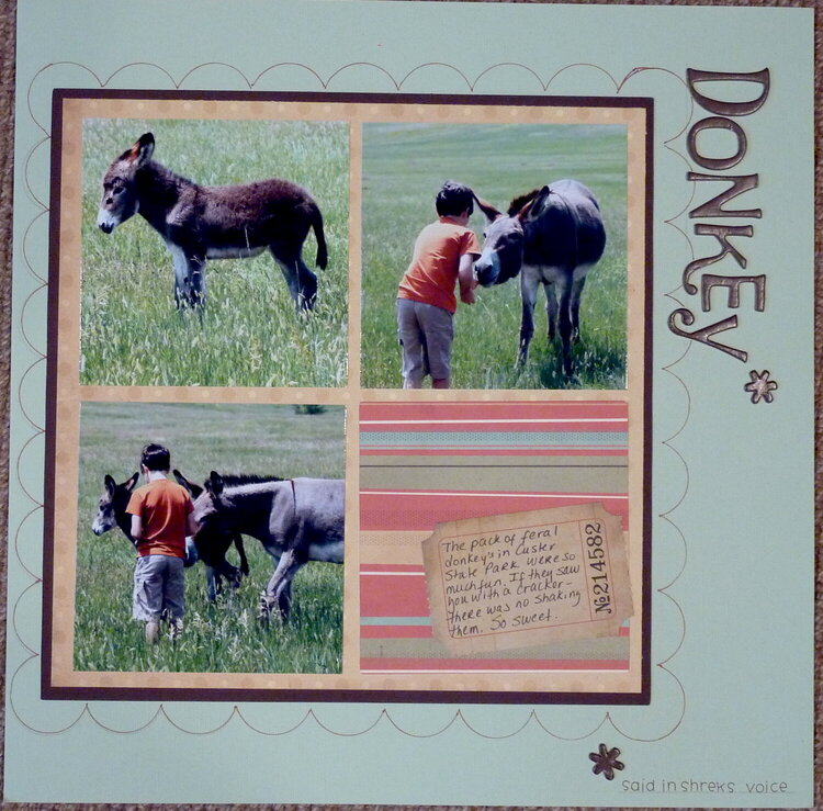 Donkey (said in Shrek&#039;s voice)