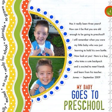 My Baby Goes To Preschool