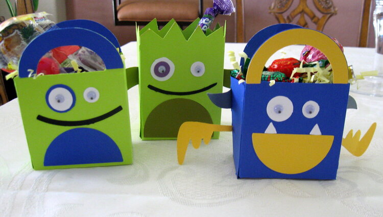 Mini Monsters candy bags..