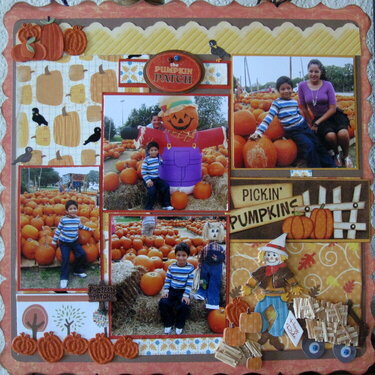 At the pumpkin patch