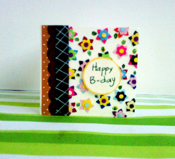 B-day&#039;s Card Rainbow Flower