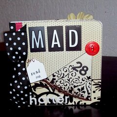 Mad Hatter Scrapbook Cover