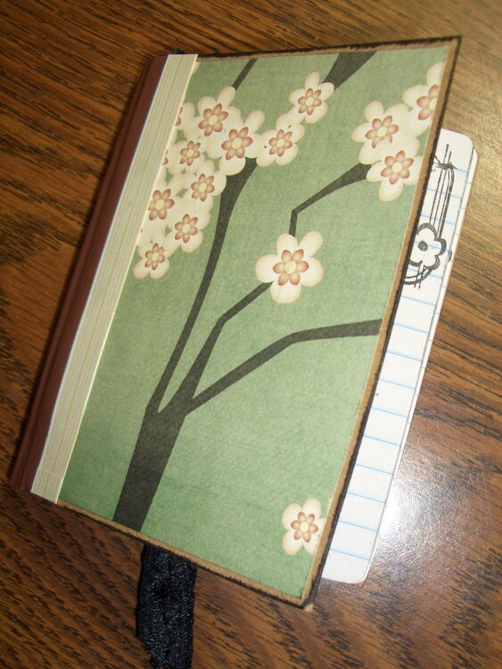 Wee Little Notebook with ribbon bookmark