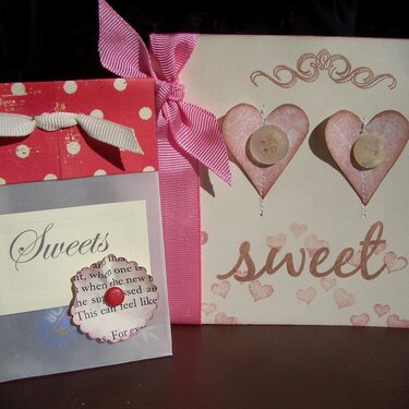 Mini &quot;Sweets&quot; treat bag and card