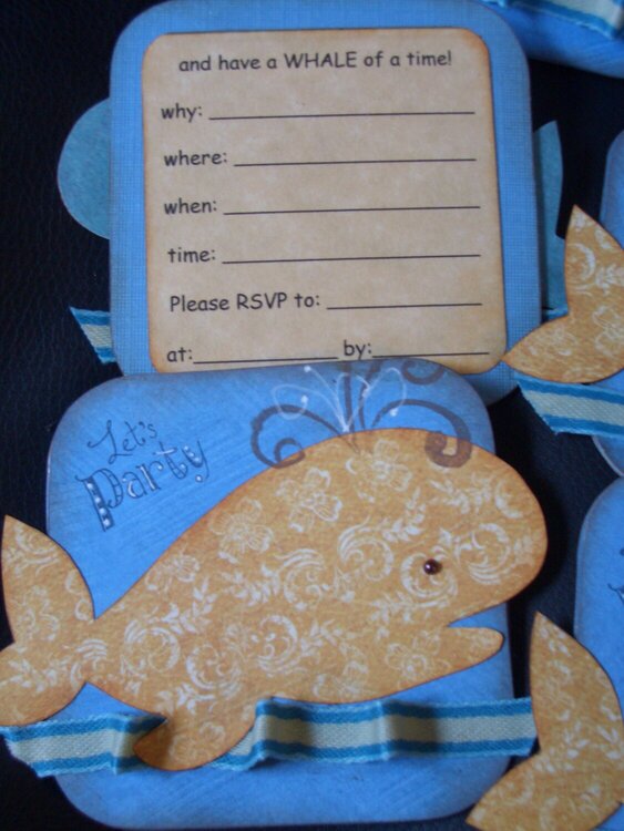 Let&#039;s Party (and have a WHALE of a time) Invitations