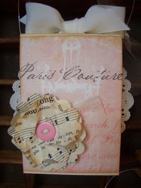 Paris Couture Gift Card Holder/Ornament