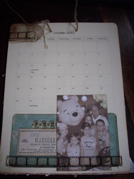 October 2011 Calendar Page