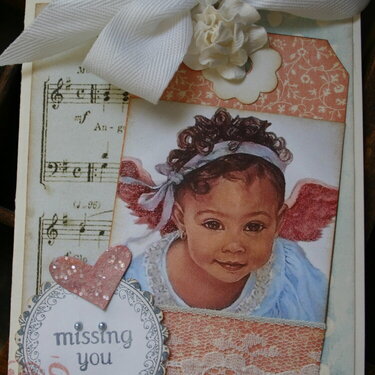 Missing You Card for Customer (using her image)