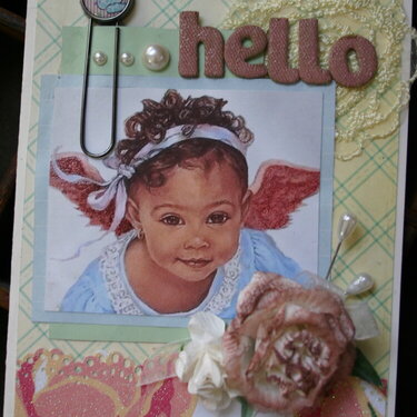 Hello Card for Customer (using her image)