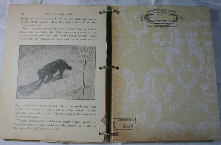 REVERIE BOOK - Recycled Vintage Children&#039;s Book