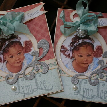Personalized Cards for a customer (using her image)
