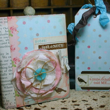 A Little Birdie Told Me Mini Journal with Bookmark (Back)
