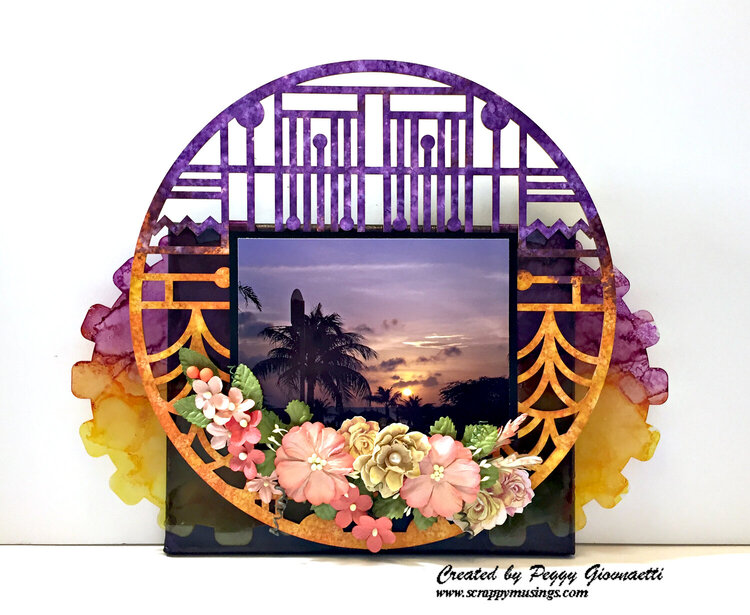 Tropical Sunset: A Mixed Media Project