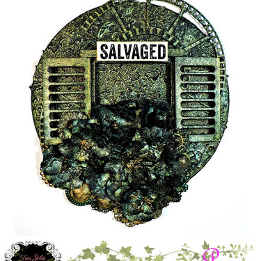Salvaged: A Mixed Media Canvas