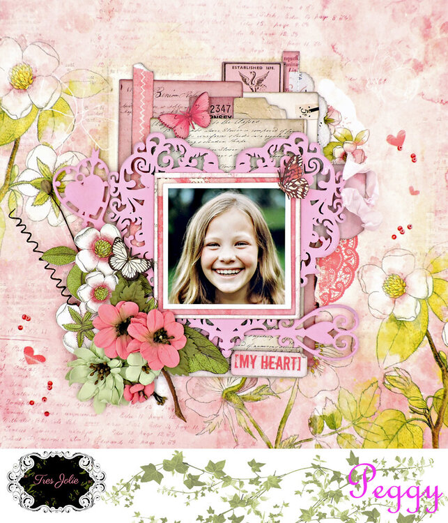 My Heart: A Layout for Tres Jolie Kits