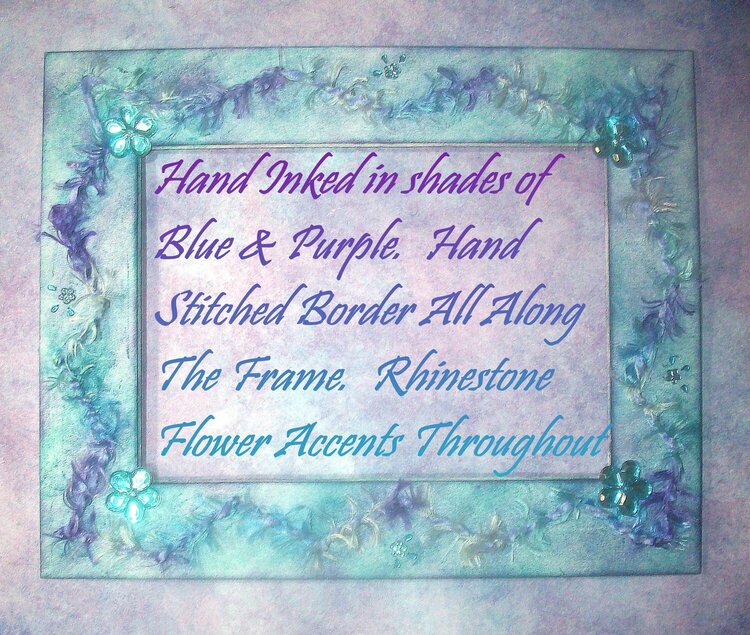 Blue &amp; Purple Flower Frame