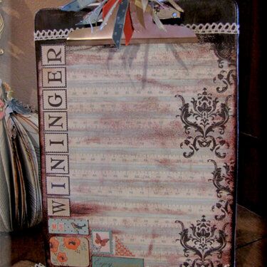 Personalize Altered Clipboard for Teacher Gift - blue