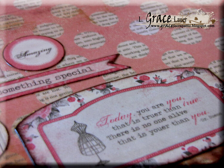 Personalize Altered Clipboard for Teacher Gift - Close up of Pink