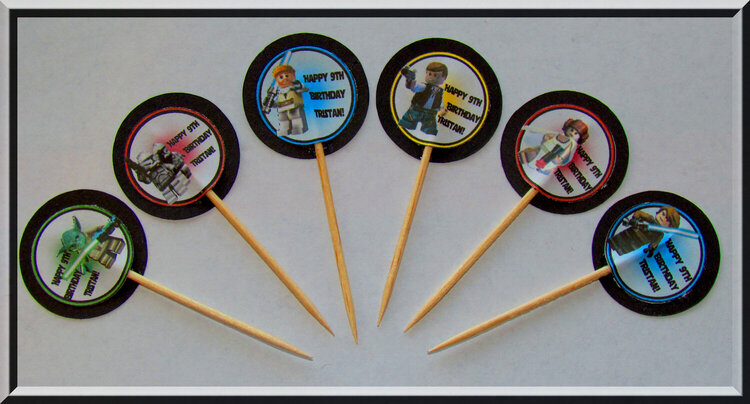 Starwars cupcake toppers - (Helmar DT)