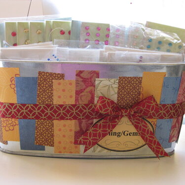 Bling/Gems Desk top container