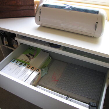 Cricut and storage drawer