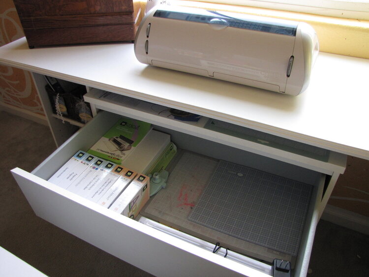Cricut and storage drawer