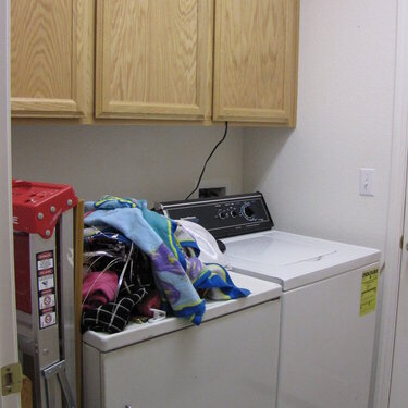Laundry room &quot;Machine Side&quot; - BEFORE