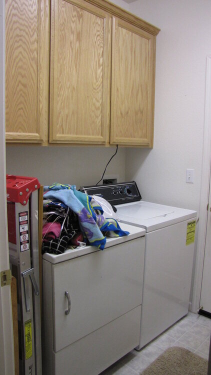 Laundry room &quot;Machine Side&quot; - BEFORE
