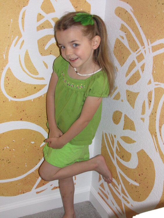 My daughter on St. Patty&#039;s Day 2010