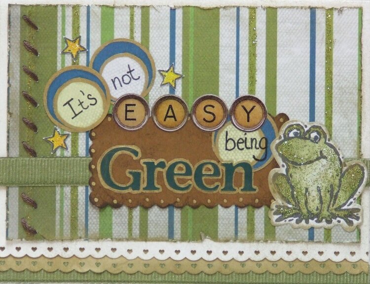 It&#039;s Not Easy Being Green - Get well card
