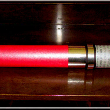 Lightsaber Invitations - Red side view