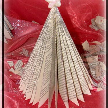 Folded book Christmas Tree