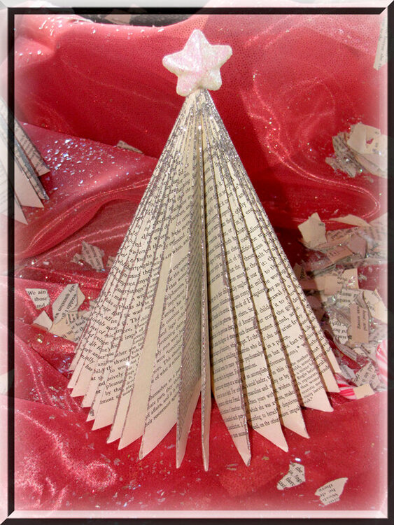 Folded book Christmas Tree