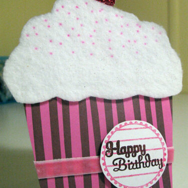 happy Birthday Cupcake card