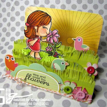 Stop and Smell the Flowers Step Card