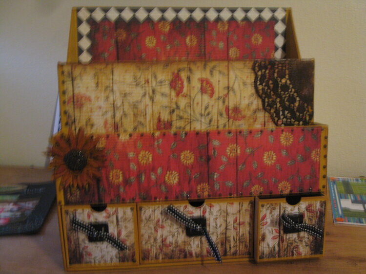 My Secret Sister Lisa Made this Storage for me!!! GORGEOUS!!