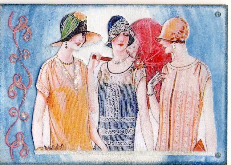 &#039;Ladies who lunch&#039; ATC&#039;