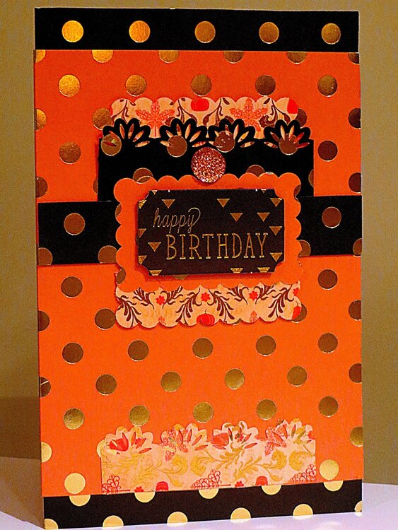 October Birthday Card for Fall Season