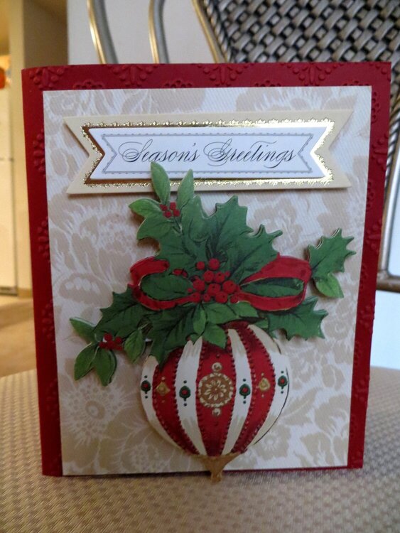 The Christmas Red and Ivory Ornament