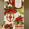 Festive Colors of Red and Ivory - Slim Size Card