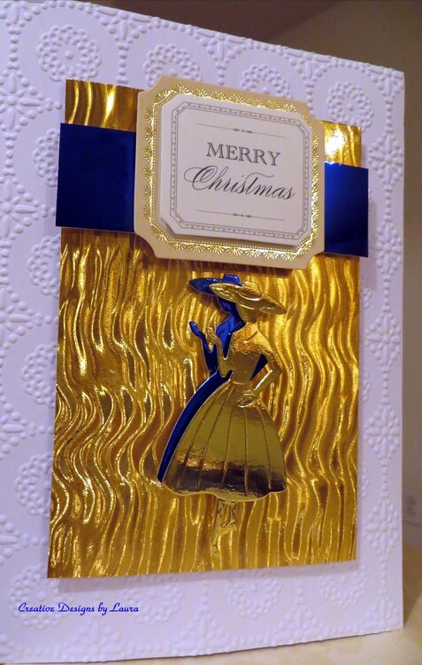 Merry Christmas with Royal and Gold Combo
