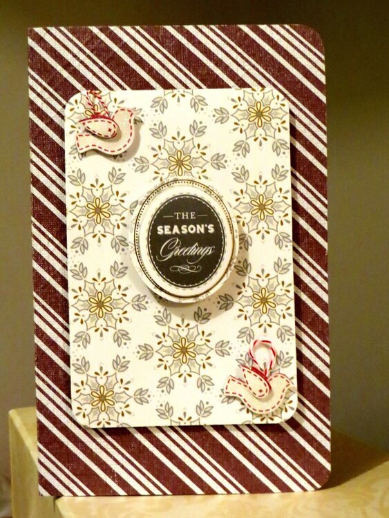 Loving this Neutral Color Christmas Card