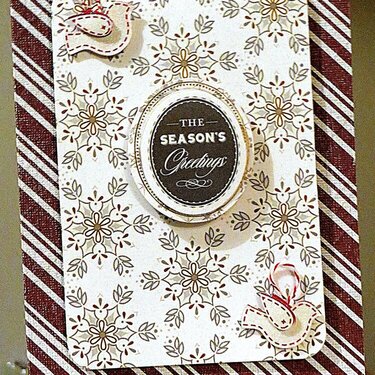Brown and Ivory Holiday Delight Card