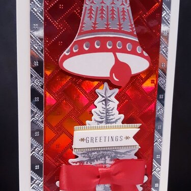 Sparkling Red Christmas Card