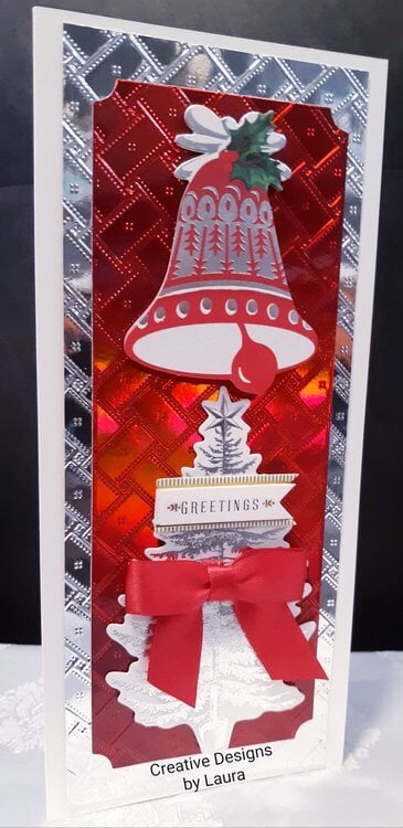 Sparkling Red Christmas Card