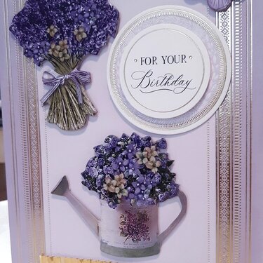 Stamperia Provence Lavender  - Birthday Card 