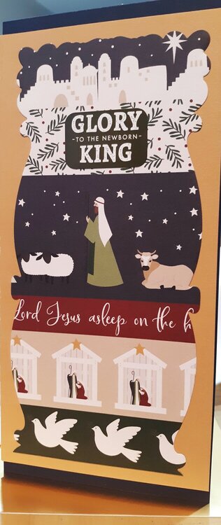 My Slimline Nativity Scene Card