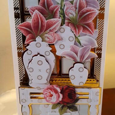 Birthday Floral Slimline Card 