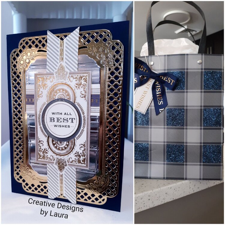 Congratulations Male Card with Matching Gift Bag
