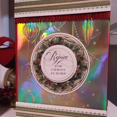 Enjoying Iridescent Foil Cardstock 